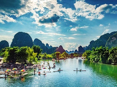 遇龙河漂流